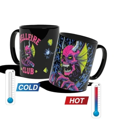 Immagine di Konix Stranger Things Tazza Ceramica 320 ml Design Hellfire Club Nero