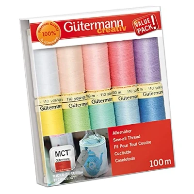 Immagine di Gutermann Set di fili multicolore, 100 m