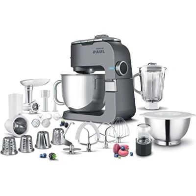 Immagine di Sencor impastatrice planetaria, Robot da Cucina Robusto in metallo pieno, Motore 1500W Superpotente, con Illuminazione a LED, silenzioso, funzione Smart Power Accessori completi e tritatutto