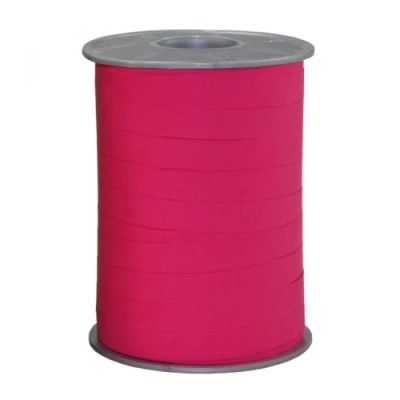 Immagine di PRÄSENT Nastro Color Fucsia, Rocchetto di pacchi, lungh. 200 m, largh. 10 mm, Bianco Fucsia per Decorare e bricolage, Effetto Carta Regali in Tutte Le Occasioni