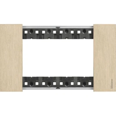 Immagine di Bticino KA4804ZW Living Now Placca 4 Moduli, Oro, 147.5 x 86 20 mm