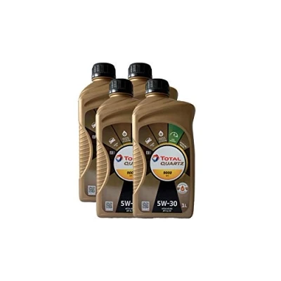 Immagine di 4 X OLIO MOTORE Total Quartz 9000 Future NFC 5 W di 30 1L