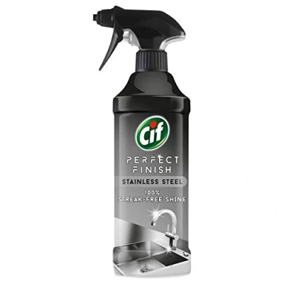 Immagine di Cif Spray detergente per acciaio inox, 435 ml