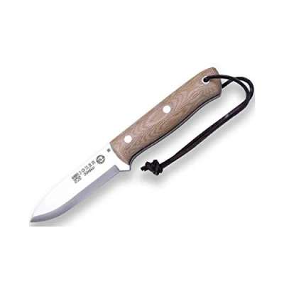 Immagine di joker Coltello da Caccia Nordic CM119, con Fodero in Pelle Marrone, Mango Tela micarta Lama 10 cm, per la Pesca, Caccia, Il Campeggio e l&#039;escursionismo