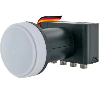 Immagine di SCHWAIGER 296 Quad LNB Low Noise Blockconverter Digitale cap Accessori per Parabole satellitari Multifeed Protezione dalle intemperie Antracite