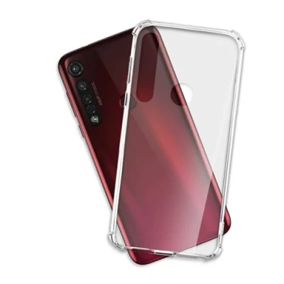 Immagine di mtb more energy® Custodia Crystal Armor per Motorola Moto G8 Plus, G8+ (6.3&#039;&#039;) Hard PC Back &amp; Soft Silikon Bumper Angoli rinforzati Trasparente TPU Case Cover