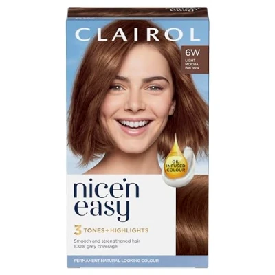 Immagine di Nne Clairol nice n easy colore dei capelli, 6 W Light Mocha Brown