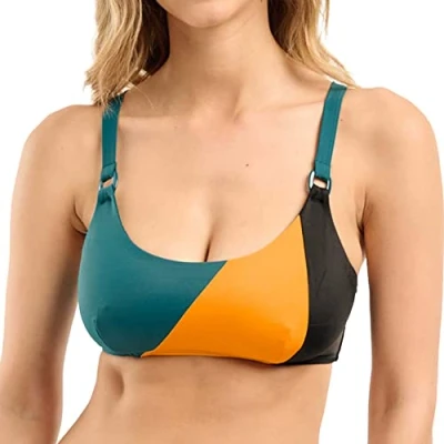 Immagine di Sans Complexe Bain Beyond The Beach Bikini Top, Green di Ocra Nero, 85E Women&#039;s