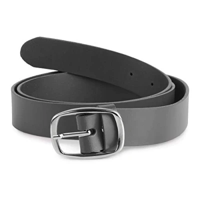 Immagine di Merry Style Cintura Donna in 100% Vera Pelle D41 (Grafite, 85 cm (Lunghezza totale 104 cm))