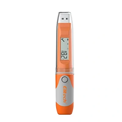 Immagine di Elitech RC 51 PDF Registratore di Dati Temperatura, USB Recorder Tester Punti Stile Penna, 32000 Registrazione, Data Logger per Trasporto Alimenti, Farmaci, Certificato CE