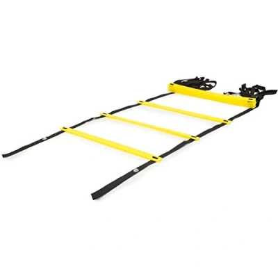 Immagine di ProsourceFit Speed Agility Ladder 8 rung for Training and Sports Workouts with Free Carrying Bag