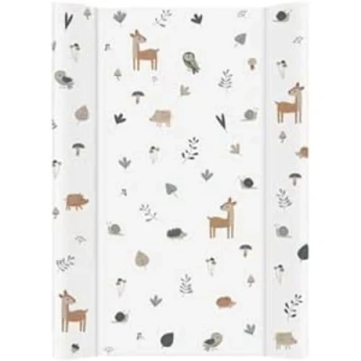 Immagine di Rotho Babydesign Materassino fasciatoio con cuneo, 50 x 70 cm, lavabile, impermeabile, motivo animali della foresta