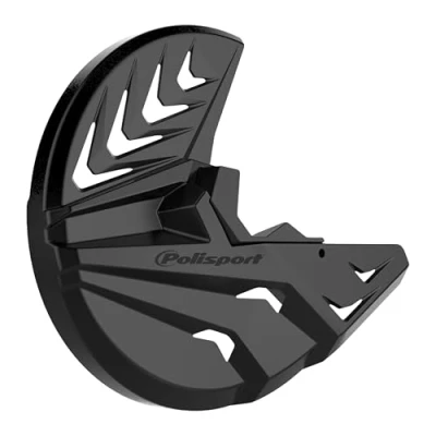 Immagine di POLISPORT 8151600001 Protezione disco e forcella inferiore in polipropilene resistente agli urti all&#039;abrasione compatibile con le moto KTM, SHERCO, GAS a colori Nero