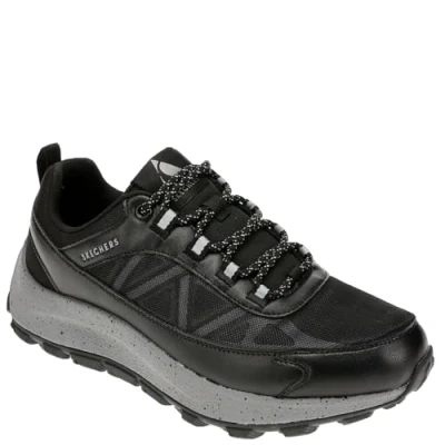 Immagine di Skechers Urbex, Scarpe da Ginnastica Uomo, Black Duraleather Mesh Charcoal Trim, 39.5 EU