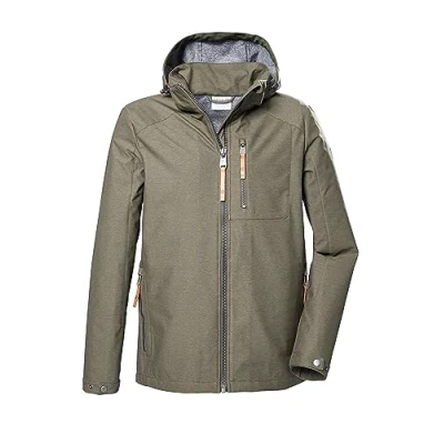 Immagine di G.I.G.A. DX Uomo Giacca softshell con cappuccio staccabile/giacca da esterno GS 7 MN SFTSHLL JCKT, light olive, XL, 41491 000