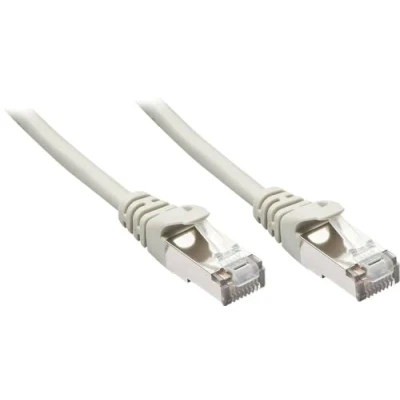 Immagine di LINDY 48338 RJ45 cavo di rete, patch CAT 5e F/UTP 3.00 m Grigio con protezione 50 pz.
