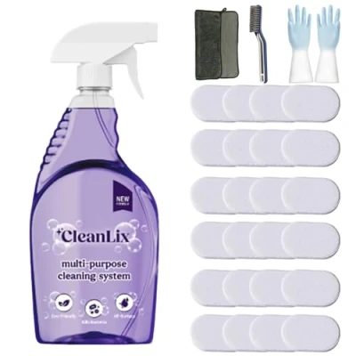Immagine di Cleanlix Cleaning Spray, Cleaner For Instant Stain Removal, All Purpose Spray With Tablets, The In One Solution Every (1 Bottle,Flowers*24)