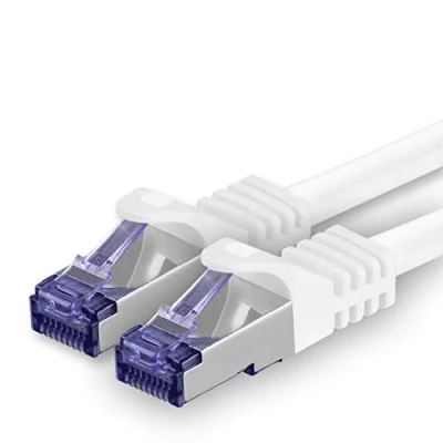Immagine di 1aTTack.de Cat.7 Cavo di Rete 5m Bianco 1 Pezzo Ethernet LAN SFTP PIMF LSZH Spina RJ45 Cat6a 10 Gbit s