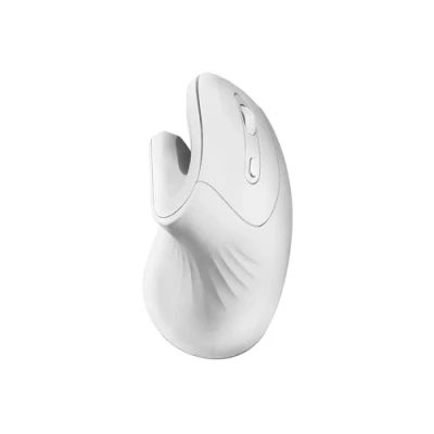 Immagine di MARSGAMING MMW ERGOPRO, Mouse Senza Fili Ergonomico Verticale, Design Pieghevole, Sensore Ottico 3200DPI, Switch Huano, Ricevitore Wireless 2.4GHz, Compatibilità Multipiattaforma, Bianco