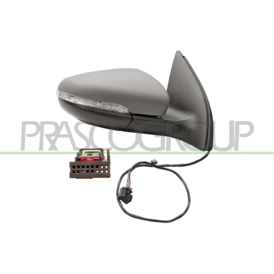 Immagine di Specchio retrovisore esterno Prasco VG0387323 Dx con la prima mano termico, ribaltabile/ripiegabile elettricamente VOLKSWAGEN: Golf 6, 6