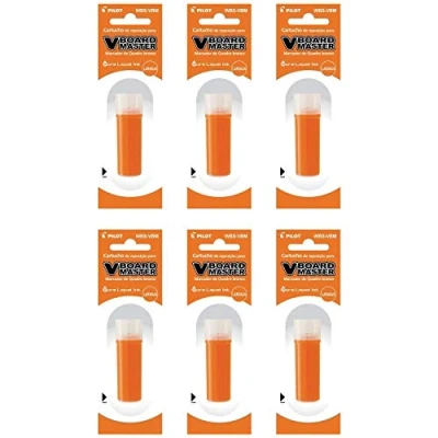 Immagine di PILOT Set di 6 ricariche per V Board Master Colore: Arancione