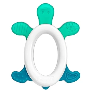Immagine di Reer 79203 Anello massaggiagengive con sonaglio, Cool&amp;Play, colore: Bianco
