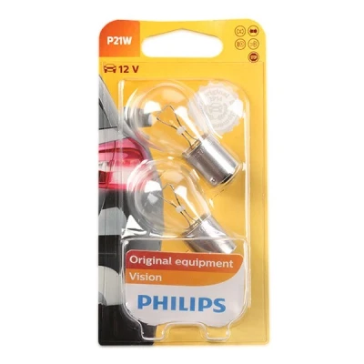 Immagine di PHILIPS 12498B2 Lampade 12 21 P21W, Lampadina a sfera VOLKSWAGEN: Passat B7 Variant, Golf 5, Multivan 5 (7HM, MINI: Countryman, Cabrio, Hatchback