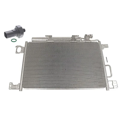 Immagine di VEMO V30 62 91035 Condensatore con pressostato, essiccatore 590 x 375 16 mm MERCEDES BENZ: Classe C Sedan, T modell