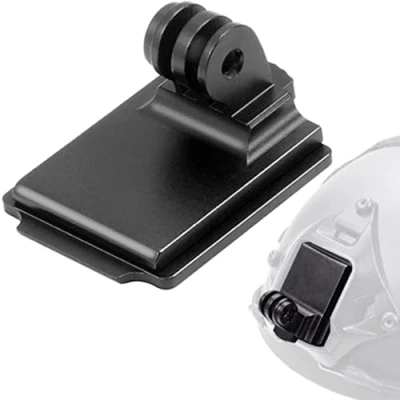 Immagine di Honbobo Supporto Casco NVG in alluminio per GOPRO Hero 13 12 11 10 9 8 7 6 5/DJI OSMO ACTION 5 Pro/Insta360 X4/Insta360 X3/ONE X2/ONE RS/ONE R/DJI 4/3/2 e altre fotocamere