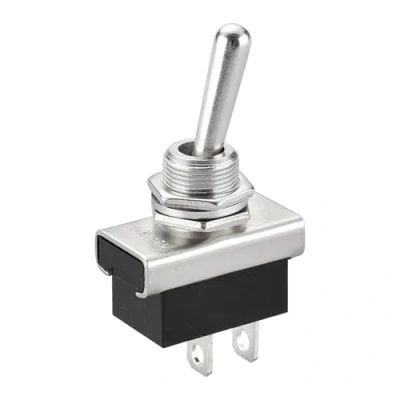 Immagine di Heschen, interruttore A levetta in metallo Flick Flip 12 V 25 On/Off 2 positon pin per auto Dash Light (1)