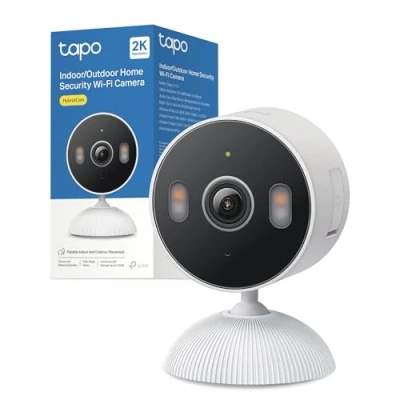 Immagine di Tapo C113 Telecamera WiFi Esterno 2K 3MP con Base Magnetica, IP65, Visione Notturna a Colori Spotlight, Rilevamento Smart AI, Audio Bidirezionale, Allarme Sonoro e Luminoso, Compatibile Alexa
