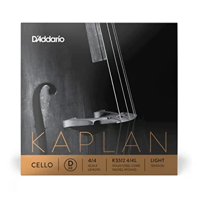 Immagine di Corda Singola Re d&#039;Addario Kaplan per Violoncello, Scala 4/4, Tensione Bassa