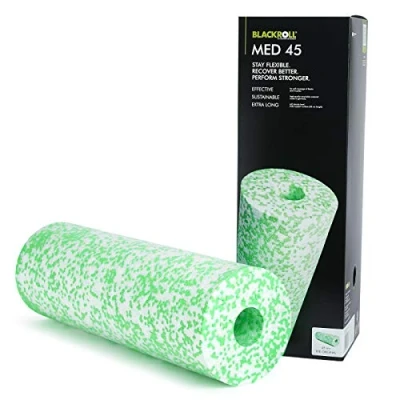 Immagine di BLACKROLL® MED 45, Foam roller per automassaggio miofasciale, Rullo massaggio muscolare di densità soft e lunghezza 45 cm, bianco/verde