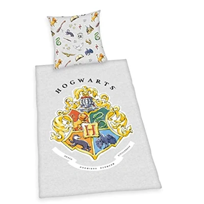 Immagine di Herding Set di Biancheria da Letto &quot;Harry Potter&quot;, Federa 80 x cm, Copripiumino 135 200 Cerniera qualità, 100% Cotone Renforcé