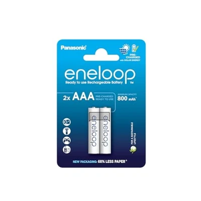 Immagine di Panasonic eneloop HR03 Batteria ricaricabile Ministilo (AAA) NiMH 800 mAh 1.2 V 2 pz.