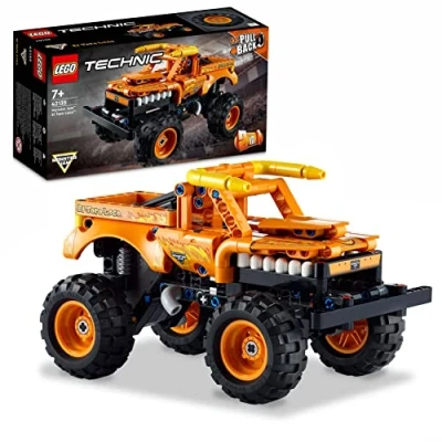 Immagine di LEGO Technic Monster Jam El Toro Loco, Set 2 in 1, Camion Giocattolo da Costruire che si Trasforma Macchina, Giochi per Bambini e Bambine 7 Anni su, Veicolo con Funzione Pull Back 42135