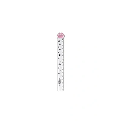 Immagine di Legami Righello, Meow Ruler, 15 cm, per Misurare, Sottolineare e Tracciare Linee Nette Precise, Righello a Forma di Zampa Gatto, in Plastica