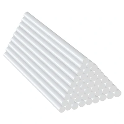 Immagine di 40 stick di colla Ø 11 mm x 190 mm, mini a caldo trasparente, standard per pistola colla, fai da te, riparazione