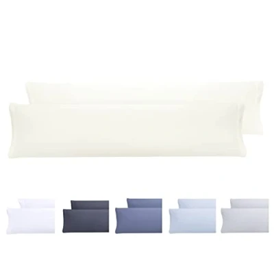 Immagine di Todocama Set di 2 federe per cuscini, in microfibra extra morbida, ipoallergenica. 120x40 cm Beige