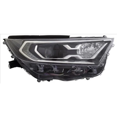 Immagine di TYC 20 17485 06 2 Fari Dx LED con luce guida diurna per veicolo circolazione LED, motore elettrico, portalampada
