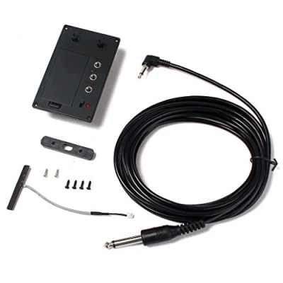 Immagine di Alnicov Violino elettrico Silent EQ Pickup Piezo con set di cavi per cuffie e foro spina