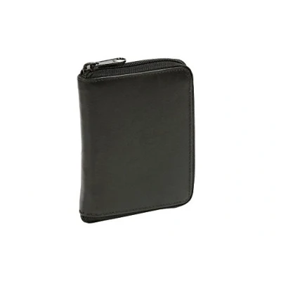 Immagine di LEAS Portafoglio con Tasca Laterale a Zip Formato Verticale, Vera Pelle, Nero Special Edition&#039;&#039;