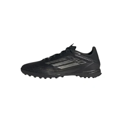 Immagine di adidas Performance F50 League TURF Scarpe da calcetto con tacchetti, Uomo, Taglia: 36 2/3, Core black/iron metalic/gold metallic Tessuto / sintetico