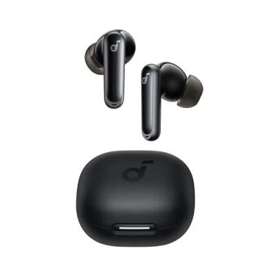 Immagine di soundcore P40i by Anker, auricolari wireless con cancellazione del rumore, riduzione adattiva BassUp, tempo di riproduzione 60 ore, custodia 2 in 1 e supporto per smartphone, IPX5,