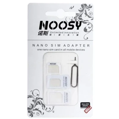 Immagine di Noosy Adattatori da Nano Sim a Card Standard Classica 4 in 1 ( + Micro ) Estrattore