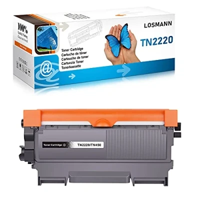 Immagine di LOSMANN compatibile per Brother TN 2220, TN2220, 2010, TN2010, DCP 7055 W 7057, 7060 D N 7065 DN 7070 DW, Fax 2840 2845 2940 2950, HL 2130 R 2132. 2135 2200 2215 2220 2230 2240 L Series