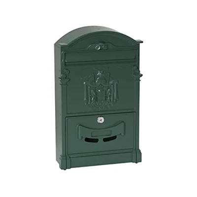 Immagine di ARREGUI Residencia D 2151/V Cassetta Postale Individuale di Stile Classico in Alluminio, Dimensione M (DIN A4 e Riviste), Verde