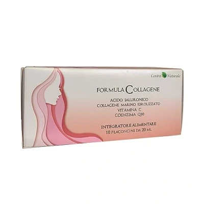 Immagine di Collagene Marino Idrolizzato Acido Ialuronico Integratore con Vitamina C e Coenzima Q10