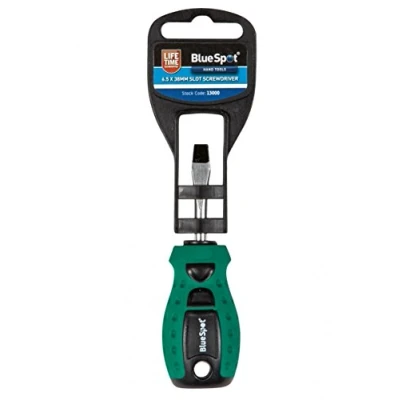 Immagine di Blue spot Tools, 13000, cacciavite a taglio, verde, 6.5 x 38 mm