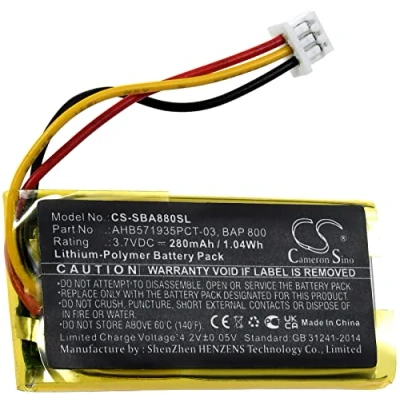 Immagine di Batteria compatibile con Sennheiser tipo BAP 800, 3,7 V, Li Polymer